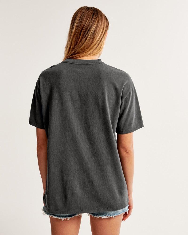 Oversized Italy Graphic Tee - A&Fitch